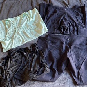 LOT of 2 Lulu Lemon tanks and leggings.